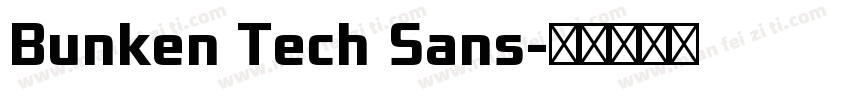 Bunken Tech Sans字体转换